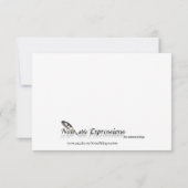 Glamoureus Beach in Silver Wedding Rehearal Kaart (Achterkant)