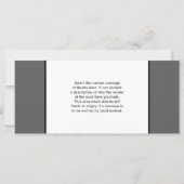 Glamoureus "Bedankt voor je grootmoedigheid" Kaart (Achterkant)