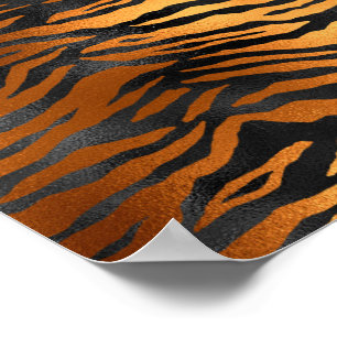 Glamoureus Black Brown Tiger Stripes Animal Print