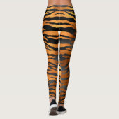 Glamoureus Black Brown Tiger Stripes Animal Print Leggings (Achterkant)