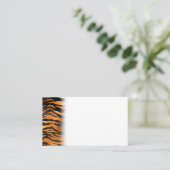 Glamoureus Black Brown Tiger Stripes Animal Print Plaatskaartje (Staand voorkant)