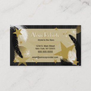 Glamoureus Black en Gold Visitekaartje