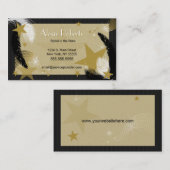 Glamoureus Black en Gold Visitekaartje (Voorkant / Achterkant)