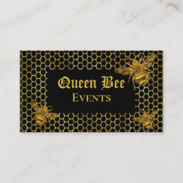 Glamoureus Black Gold Queen Bee Events Production Visitekaartje