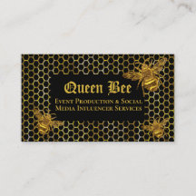 Glamoureus Black Gold Queen Bee Evfluencer