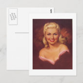 Glamoureus Blond Briefkaart (Voorkant / Achterkant)