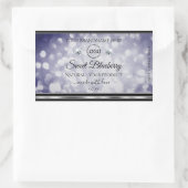 Glamoureus Blue Glitter Product Label Diamonds Log (Tas)