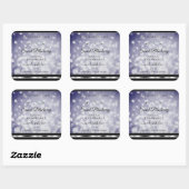 Glamoureus Blue Glitter Product Labels Rhinestones (Vel)