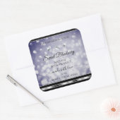Glamoureus Blue Glitter Product Labels Rhinestones (Envelop)