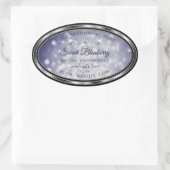Glamoureus Blue Glitter Product Labels Rhinestones (Tas)