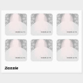 Glamoureus Bride hier is de Bride Shower Party Vierkante Sticker (Vel)