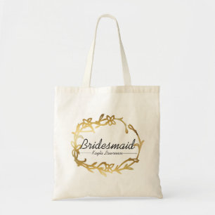 Glamoureus Bridesmaid   Goud   Wedzakken Tote Bag