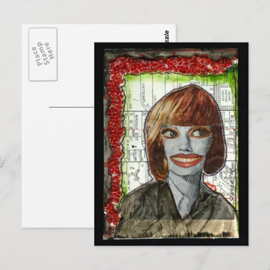 Glamoureus Briefkaart (Voorkant / Achterkant)