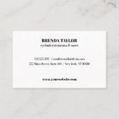 Glamoureus Browbar Eyelash Custom Loyalty Visitekaartje (Achterkant)