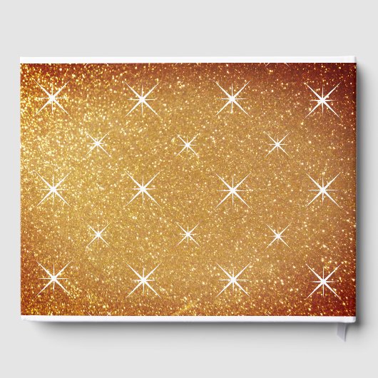 Glamoureus bruiloft gastenboek met sparkly cover (Achterkant)