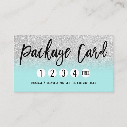 Glamoureus Chic Mint Silver Glitter Modern Loyalty (Voorkant)