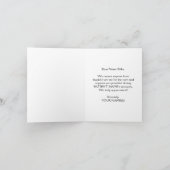 Glamoureus, Classy "Bedankt" Zuster Hartelijk dank Kaart (Binnen)