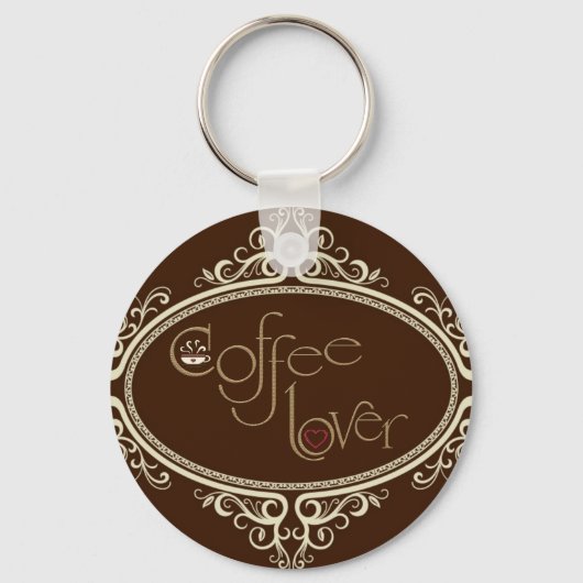 glamoureus Coffee Lover Sleutelhanger (Voorkant)