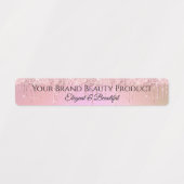 Glamoureus Cute Pink Glitter zorgt voor een pracht Labels (Design 2)