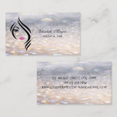 Glamoureus Elegant Bokeh, Face Silhouete Visitekaartje (Voorkant / Achterkant)