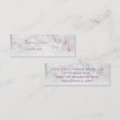 Glamoureus elegant bokeh orchid mini visitekaartje (Voorkant / Achterkant)