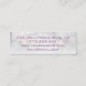 Glamoureus elegant bokeh orchid mini visitekaartje (Achterkant)