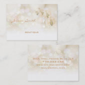 Glamoureus elegant bokeh orchid visitekaartje (Voorkant / Achterkant)