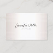 Glamoureus Elegant Moderne Sjabloon Handschrift Visitekaartje (Voorkant)