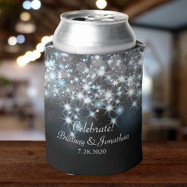 Glamoureus Elegant Weddenschap Glitter Sparkle Lig Blikjeskoeler