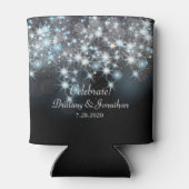 Glamoureus Elegant Weddenschap Glitter Sparkle Lig Blikjeskoeler (Achterkant)