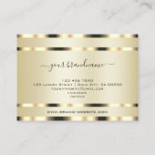Glamoureus en elegant Gold Effect Professional Visitekaartje (Achterkant)