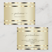 Glamoureus en elegant Gold Effect Professional Visitekaartje (Voorkant / Achterkant)