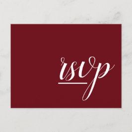 Glamoureus en Fancy "rsvp"-Briefkaart Briefkaart