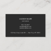 Glamoureus Event Planner Visitekaartje (Achterkant)