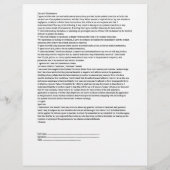 Glamoureus EYELASH EXTENSION Liability Waiver Form Flyer (Achterkant)