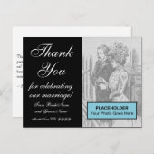 Glamoureus & Fancy "Dank u" Briefkaart (Voorkant / Achterkant)