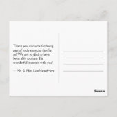 Glamoureus & Fancy "Dank u" Briefkaart (Achterkant)