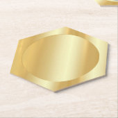 Glamoureus Faux Gold Elegant Blank Sjabloon Modern Kartonnen Onderzetters (Schuin)