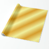 Glamoureus Faux Gold Elegant Moderne Sjabloon Gift Cadeaupapier (Uitgerold)