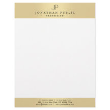 Glamoureus Faux Gold Elegant Monogram Modern Plain