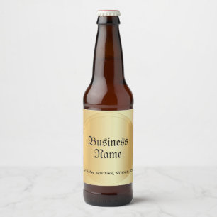 Glamoureus Faux Gold Handwrited Script-Sjabloon Bier Etiket