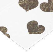 Glamoureus Faux Gold Hearts Patroon Korte Tafelloper (Hoek)