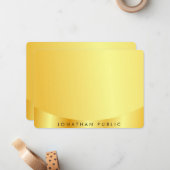 Glamoureus Faux Gold Metallic look Sjabloon (Voorkant / Achterkant in situ)