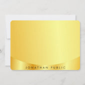 Glamoureus Faux Gold Metallic look Sjabloon (Achterkant)