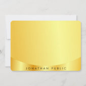 Glamoureus Faux Gold Metallic look Sjabloon (Voorkant)