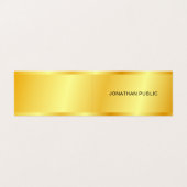 Glamoureus Faux Gold Metallic look Sjabloon Visitekaartje (Buitenkant ongevouwen)