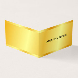 Glamoureus Faux Gold Metallic look Sjabloon Visitekaartje