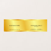 Glamoureus Faux Gold Metallic look Sjabloon Visitekaartje (Binnenkant ongevouwen)