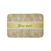 Glamoureus Faux Gold Sequins en Diamonds Badmat (Voorkant)