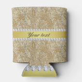 Glamoureus Faux Gold Sequins en Diamonds Blikjeskoeler (Achterkant)